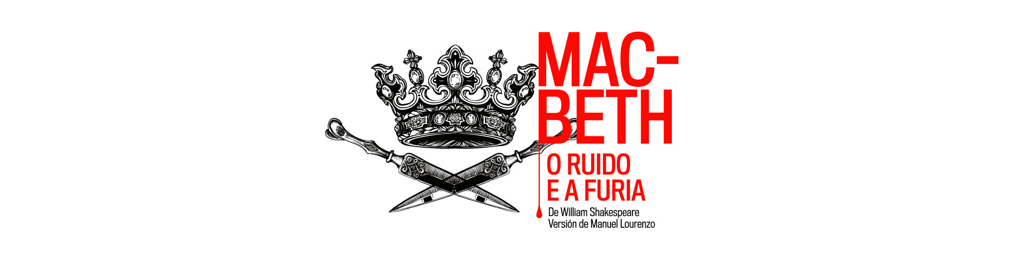 Diseño de campaña gráfica para Macbeth en gallego