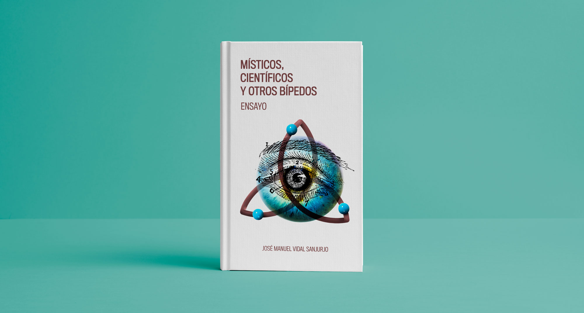 Diseño de imagen de portada para libro sobre ciencia