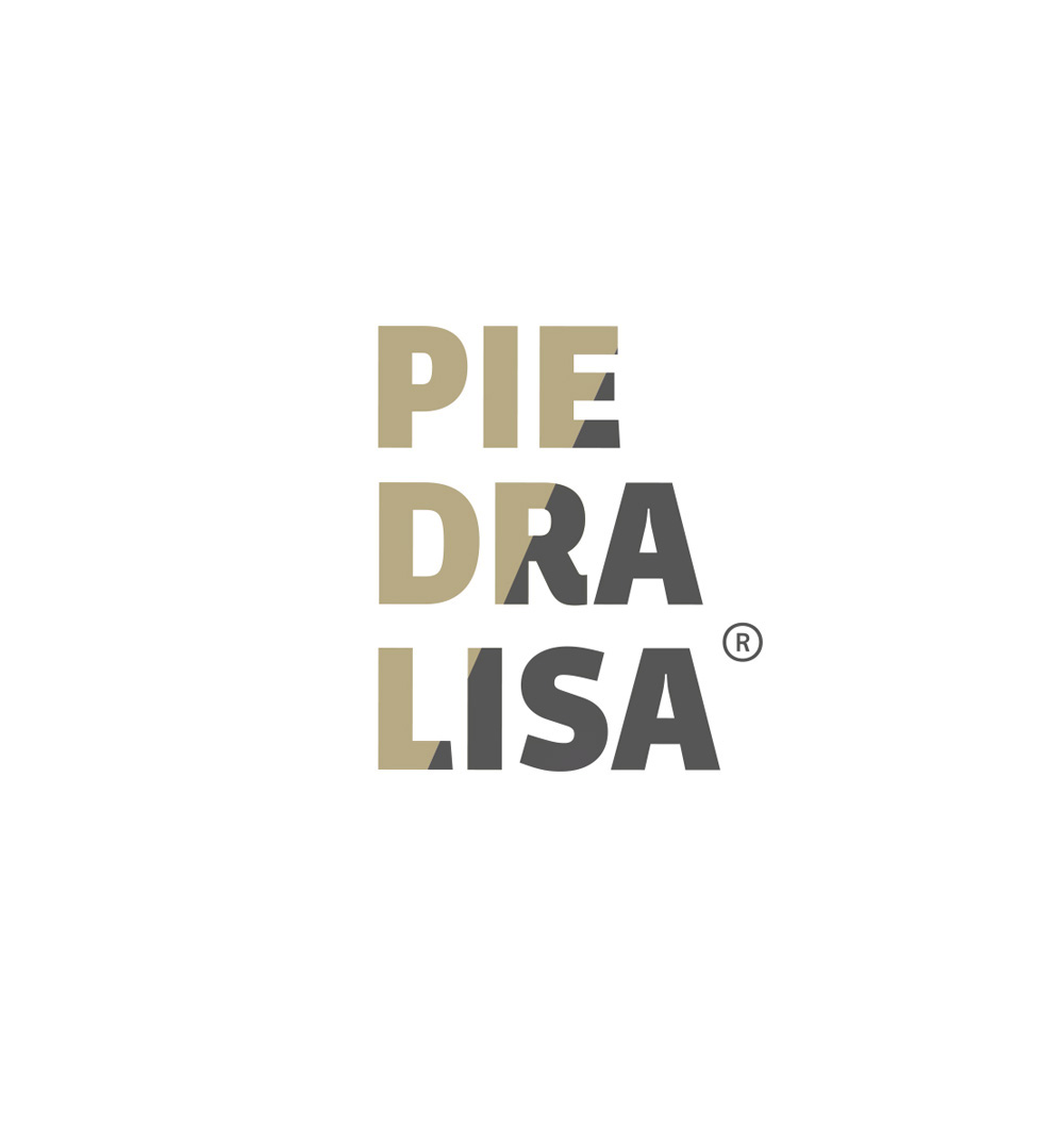 Logo tipográfico para la empresa coruñesa de mármoles Piedralisa