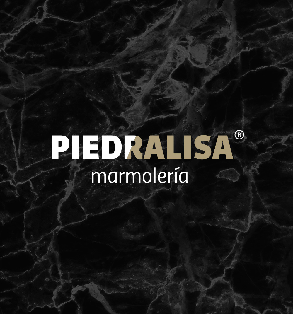 Diseno de logo para marmoleria Piedralisa en A Coruna