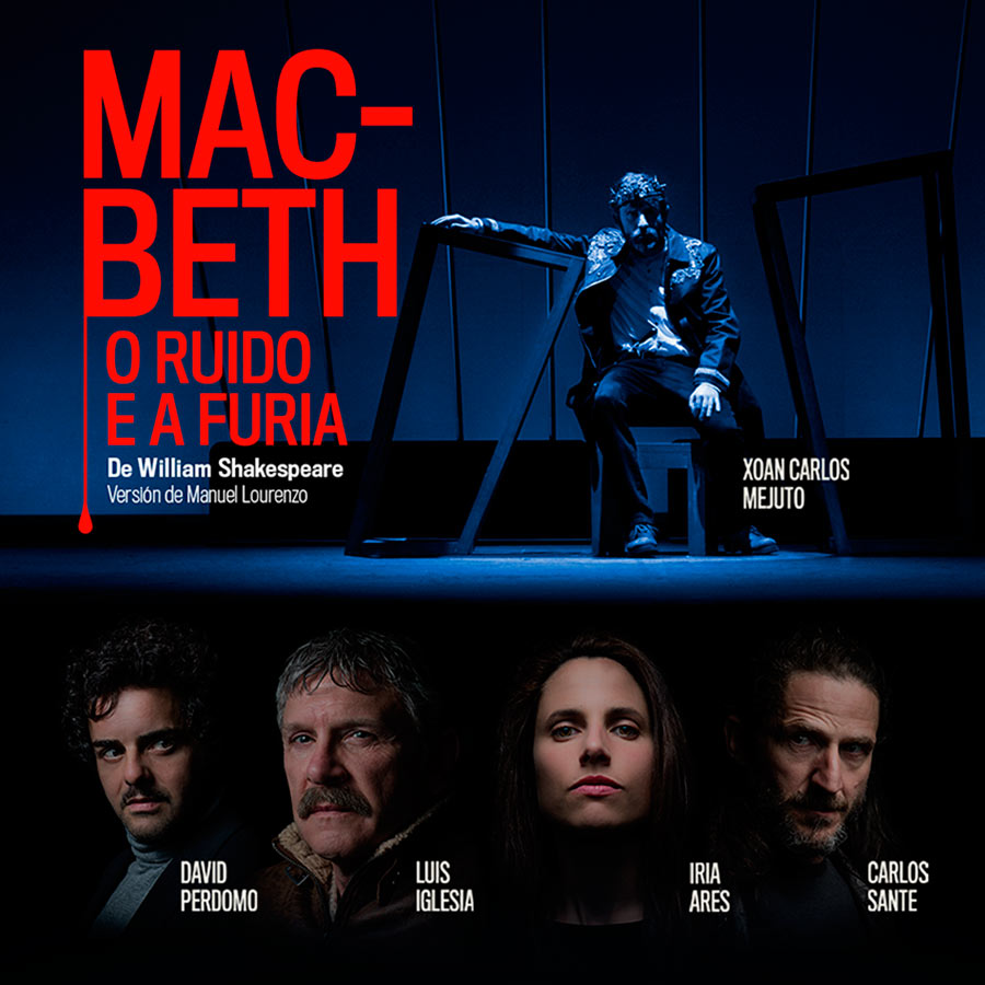 Diseño de cartel promocional Macbeth en galego