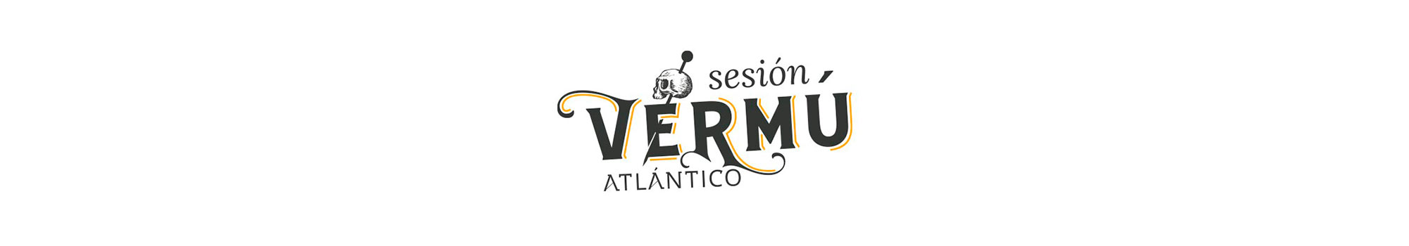 Diseño tipográfico sesión vermú pub Atlántico Santiago de Compostela