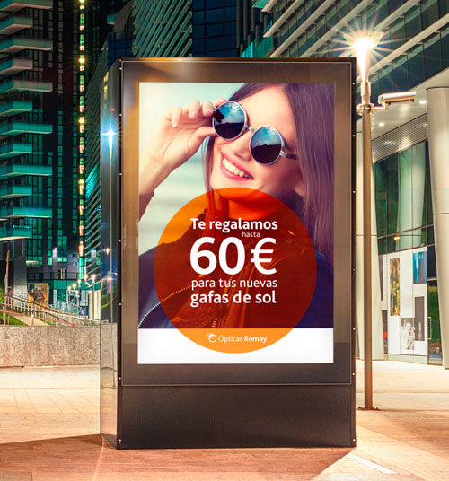 Diseño de poster para la publicidad exterior de las calles de A Coruña