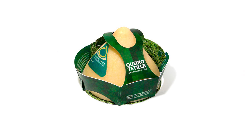 Diseno de packaging para queso de tetilla de Galicia